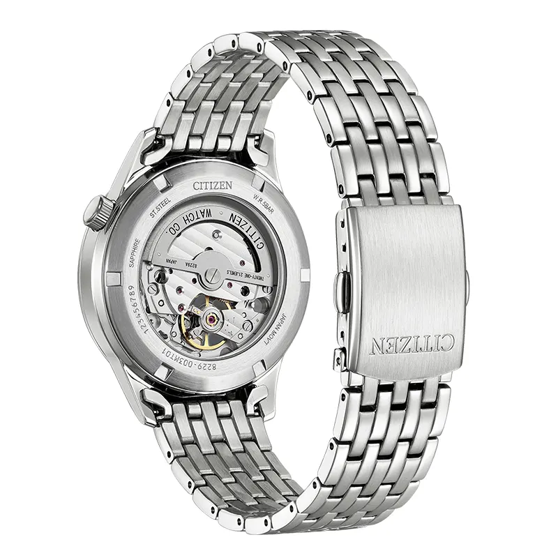 Citizen Automatic Open Heart Silver Dial Men’s Watch | NH9130-84A